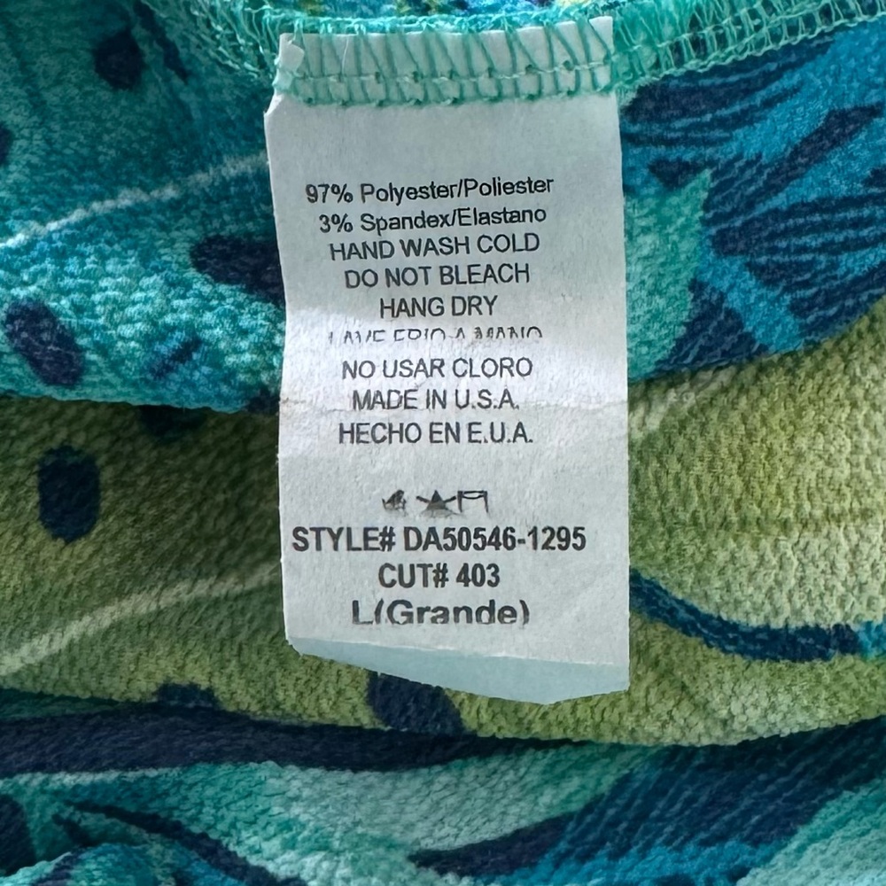 eesome Tropical Palm Leaf Print Maxi Dress with Ruffle Adjustable Top - Picture 8 of 8